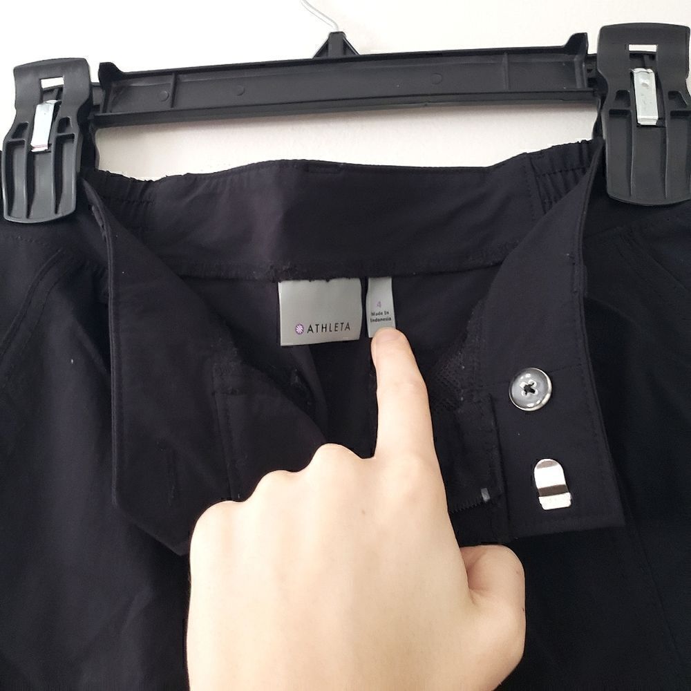 Athleta Bermuda Shorts Black 4 - Picture 3 of 5